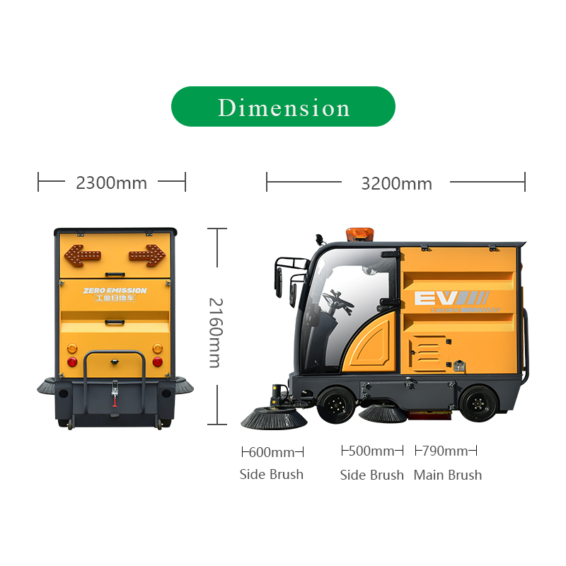 SQS34 Vacuum-only Ride-on floor Sweeper