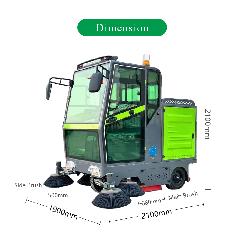 SQS32 Vacuum-only ride-on floor sweeper