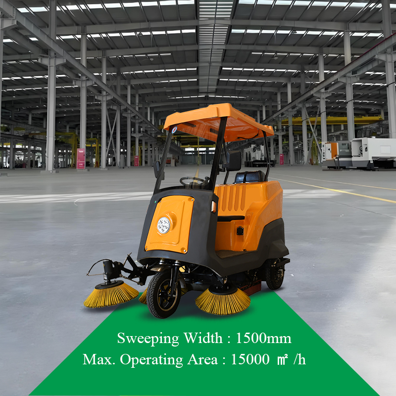 SQS21 Semi-enclosed ride-on floor sweeper