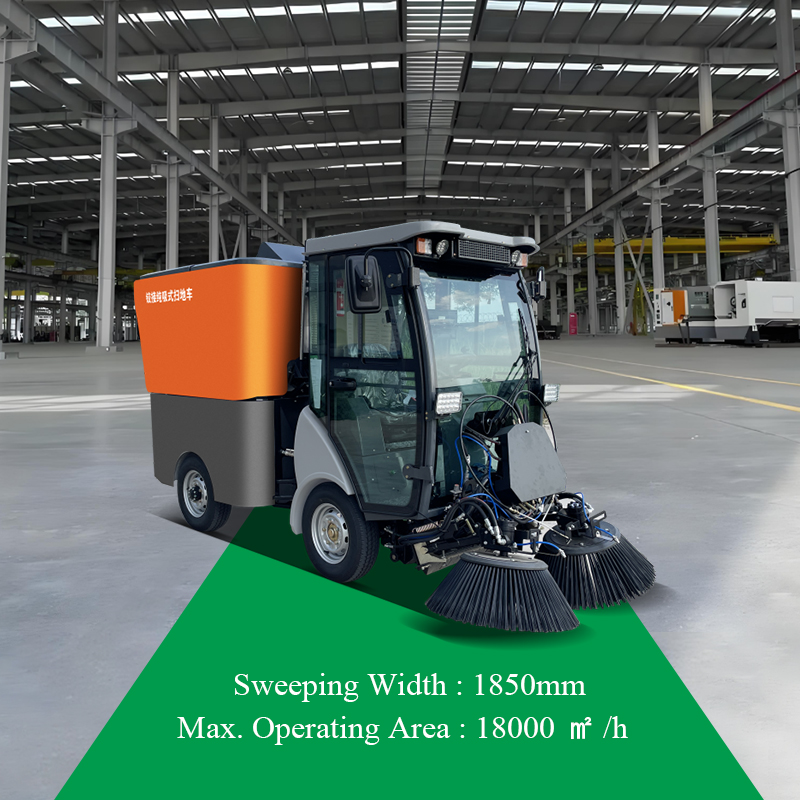SQS31 Vacuum-only ride-on floor sweeper