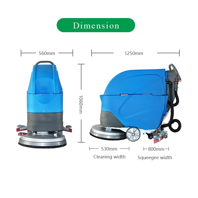 SWX12 Walk behind floor scrubber