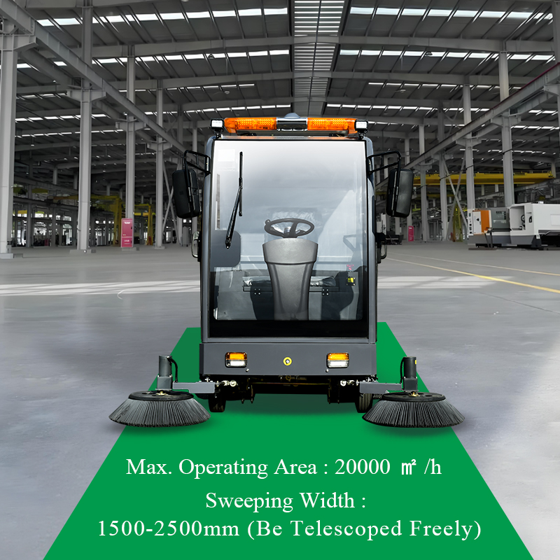 SQS35 Vacuum-only ride-on floor sweeper