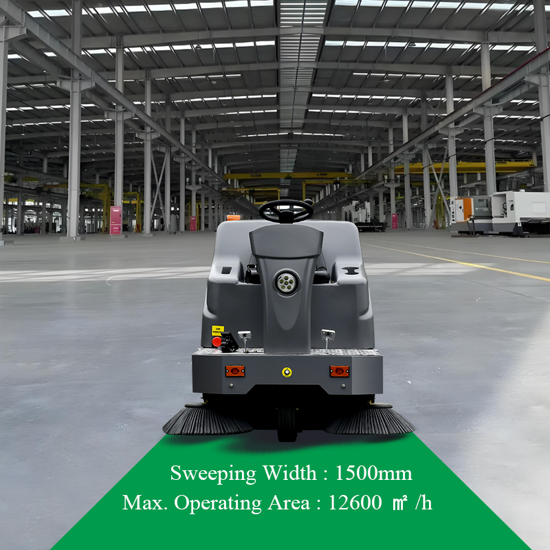 SQS12 Open-air ride-on floor sweeper