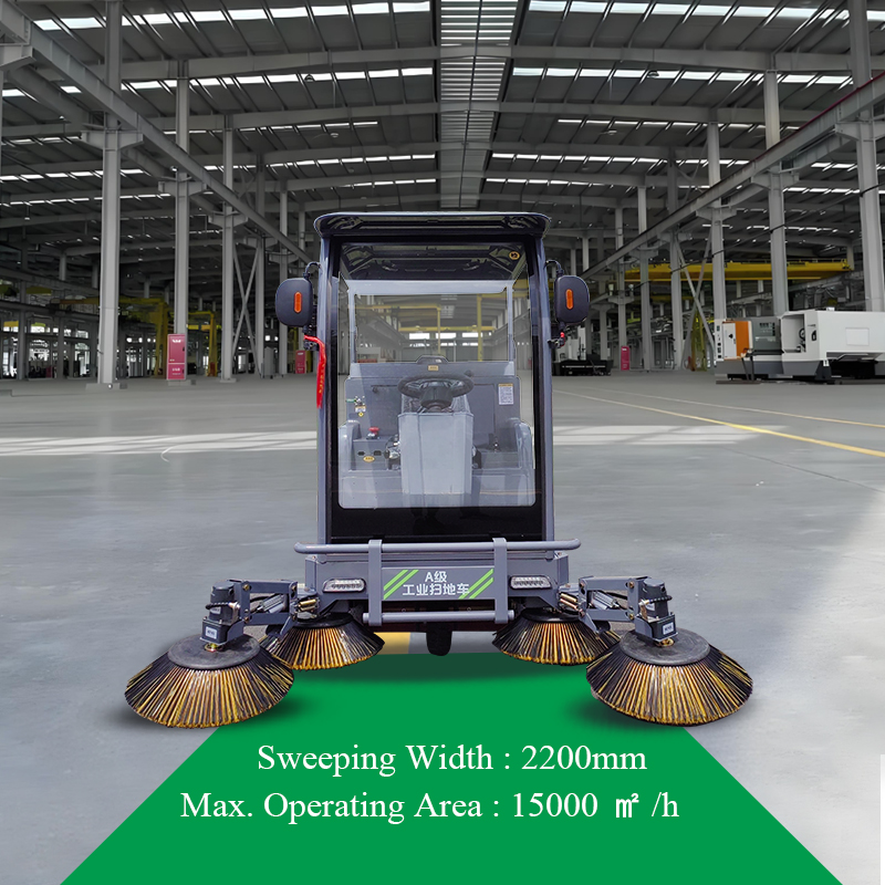 SQS23 Semi-enclosed ride-on floor sweeper