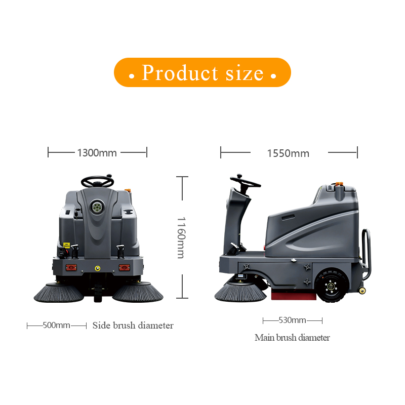 SQS11 Open-air ride-on floor sweeper