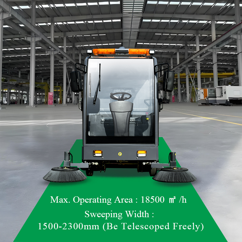 SQS34 Vacuum-only Ride-on floor Sweeper