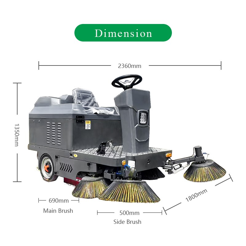 SWS23 Ride-on floor sweeper
