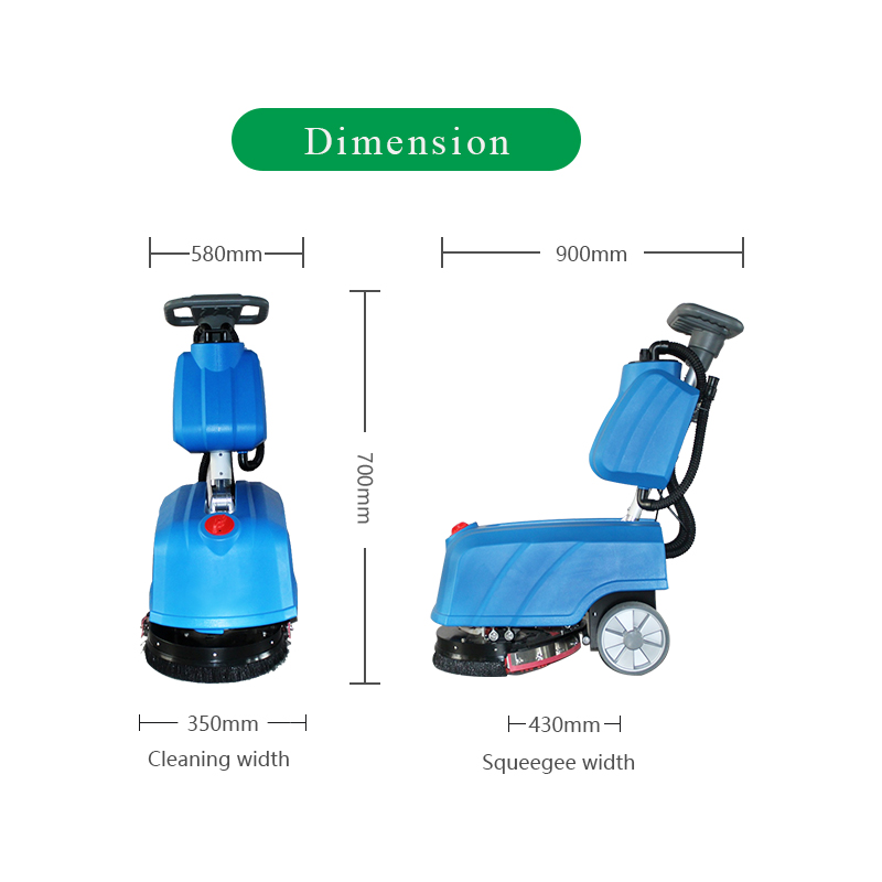 SWX11 Walk behind floor scrubber